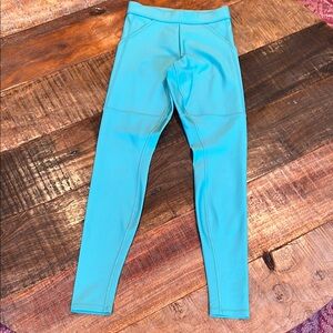NWOT ALO High-Waist Airlift 4 Pocket Utility Legging XS Bright Aqua MSRP$138